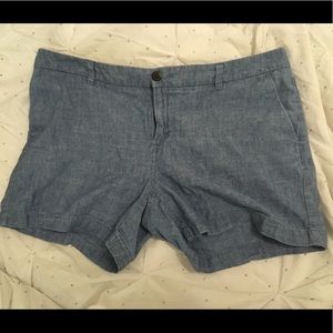 Cotton blue shorts